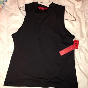 Hot kiss mock neck top